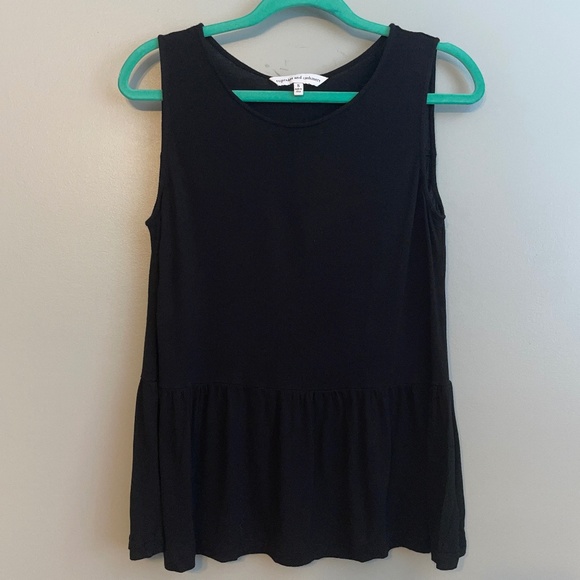 EUC Anthropologie Cupcakes & Cashmere Lenox Peplum Tank Size Small - Picture 2 of 7